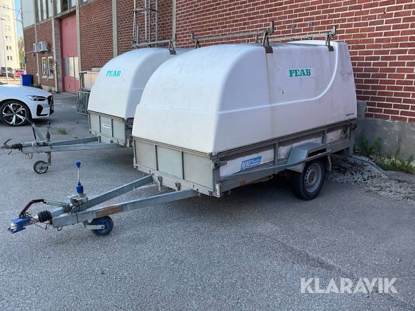 Personbilssläp Rekotrailer 750 med kåpa