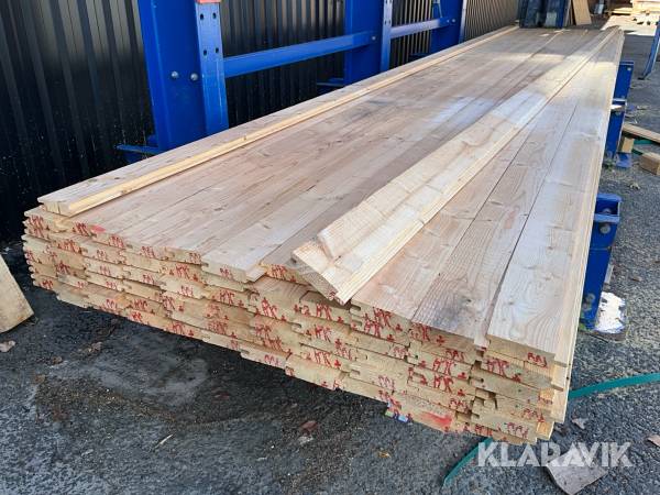 Spontad ytterpanel gran 22x95 4,8m 68st