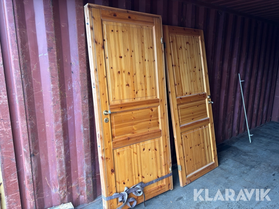 Furudörrar med dörrkarm 4st 900x2100