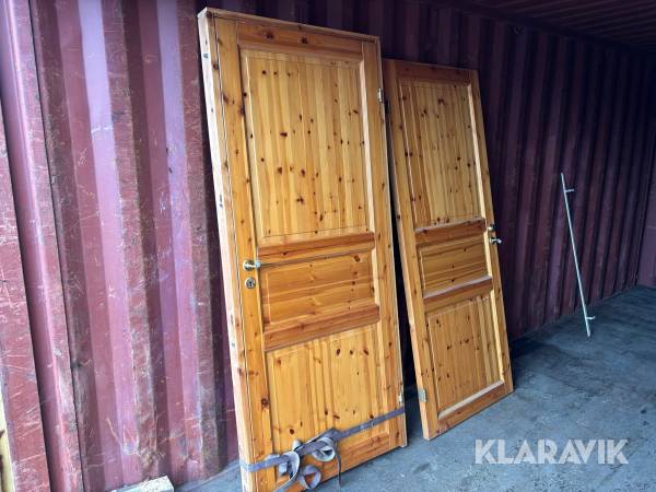 Furudörrar med dörrkarm 4st 900x2100