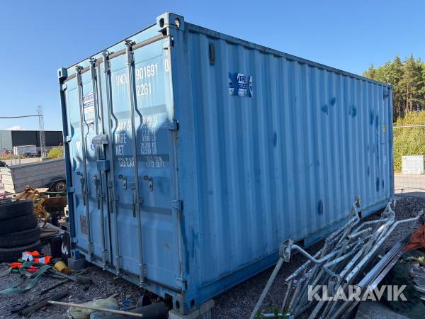 20-fots isolerad container med hetvattentvättar, inredning samt diverse verktyg och tillbehör