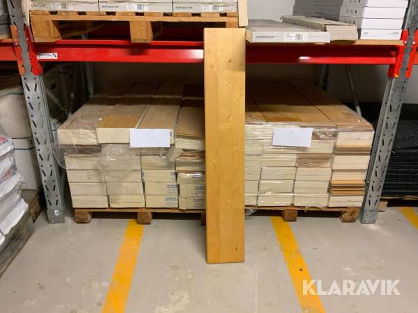 Parkettgolv 3-stav UV-lack 9mm Ek Tibro Flooring 2x56m2 /2st pall