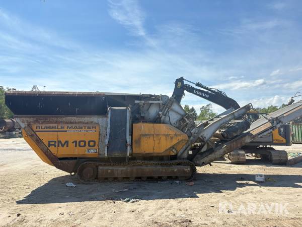 Återvinningskross Rubble Master RM100 för betong & asfalt