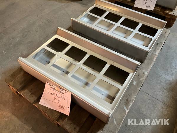 Lampbalja rostfri, 2 st