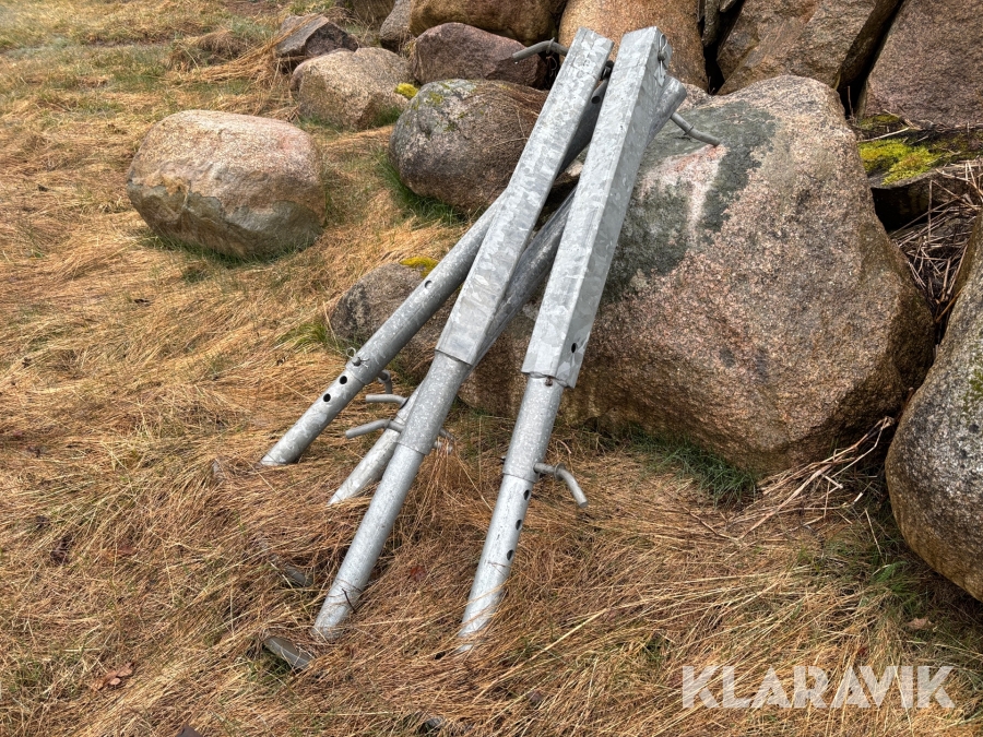 Stödben till harsö slangramp 12m 4st med pall