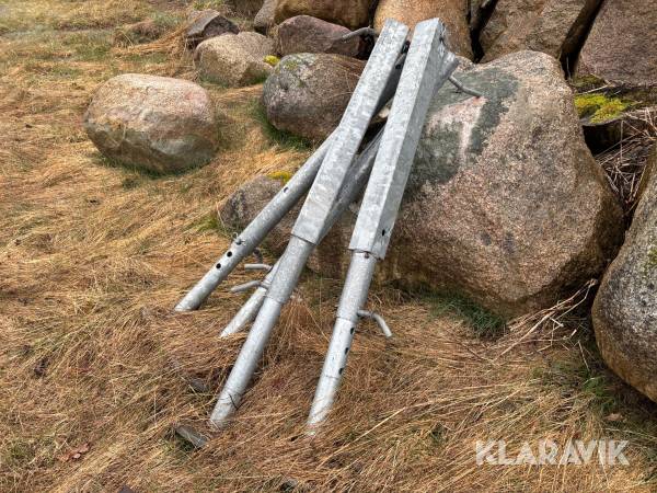 Stödben till harsö slangramp 12m 4st med pall