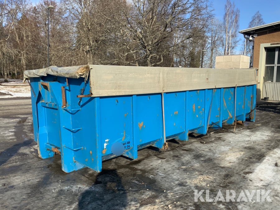 Lastväxlarflak Flakab 22m3 med Rullkapell