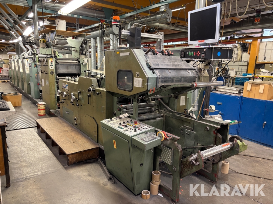 Tryckmaskin Muller Martini Grapha flexotryckverk / UV tork