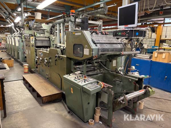 Tryckmaskin Muller Martini Grapha flexotryckverk / UV tork