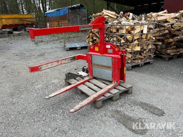 Hydraulisk korgvändare / lådvändare för ved Tecnoagri