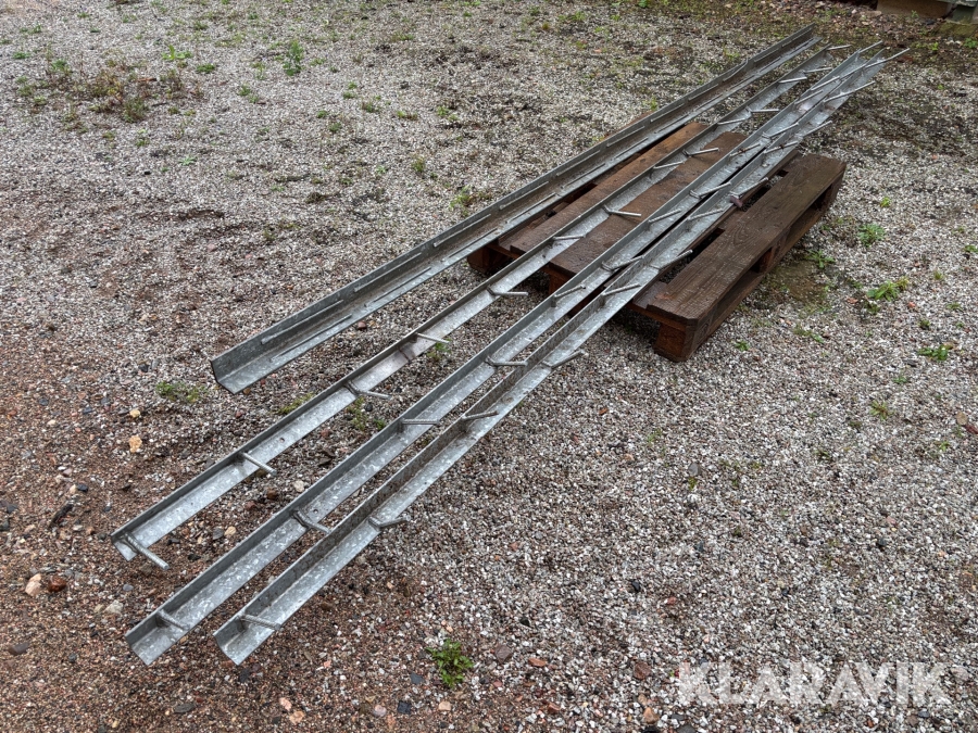 Tröskeljärn för ingjutning 4 st
