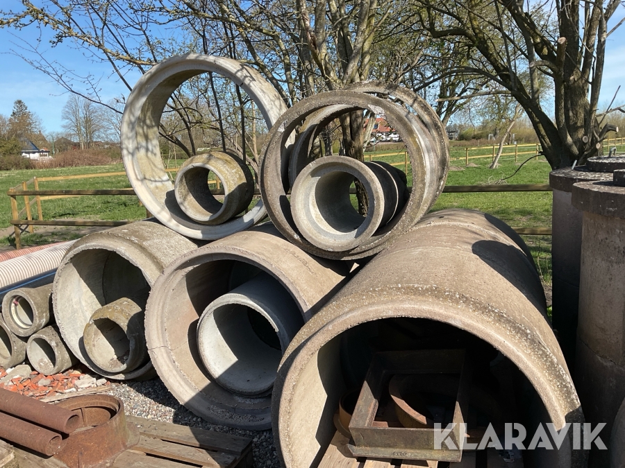 Diverse betongrör