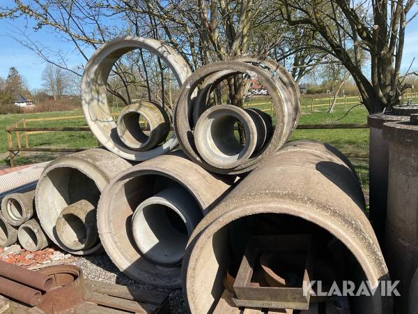 Diverse betongrör