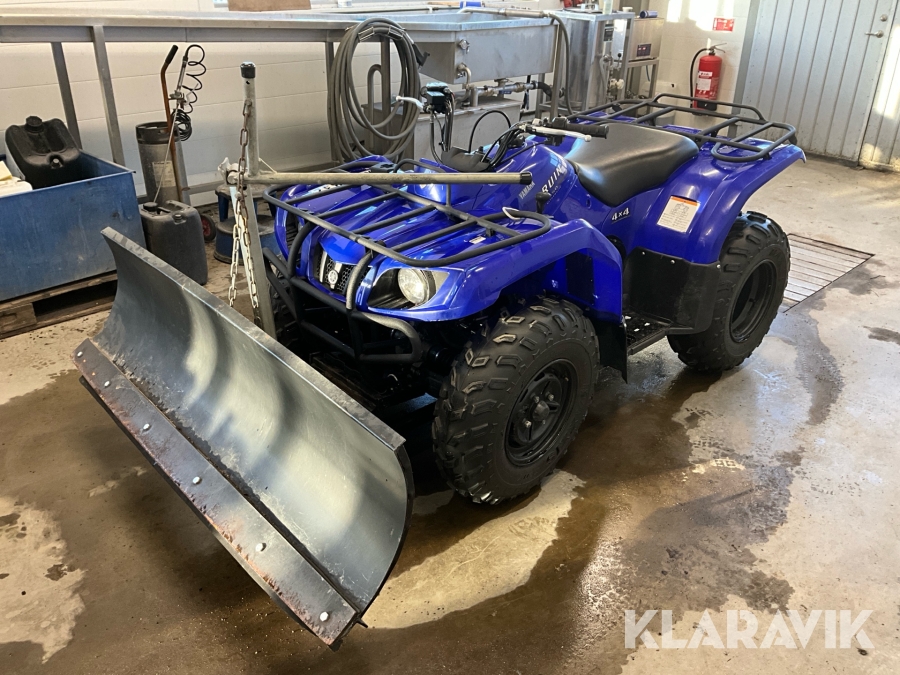 Fyrhjuling Yamaha Bruin 350 ultramatic 4x4 med snöplog