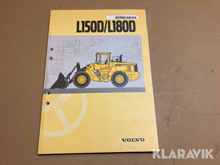 Instruktionsbok för Volvo L150D & L180D