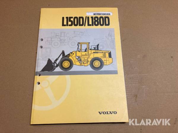 Instruktionsbok för Volvo L150D & L180D