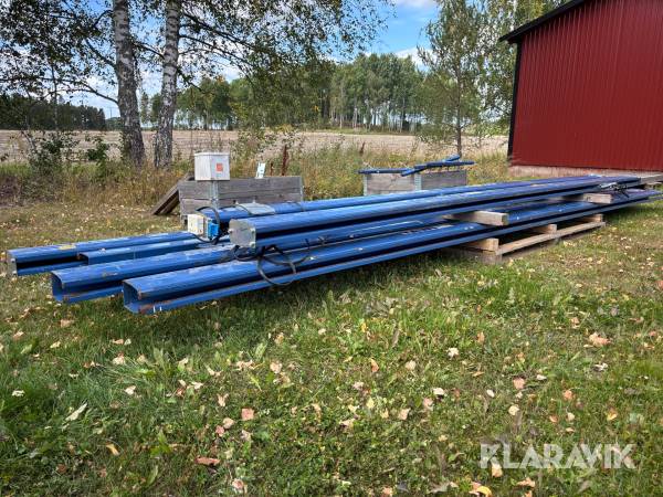 Telfer skena med vagnar och skenor Tawi LR system