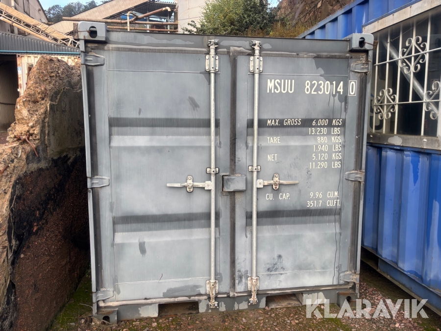 Container 8 fot isolerad