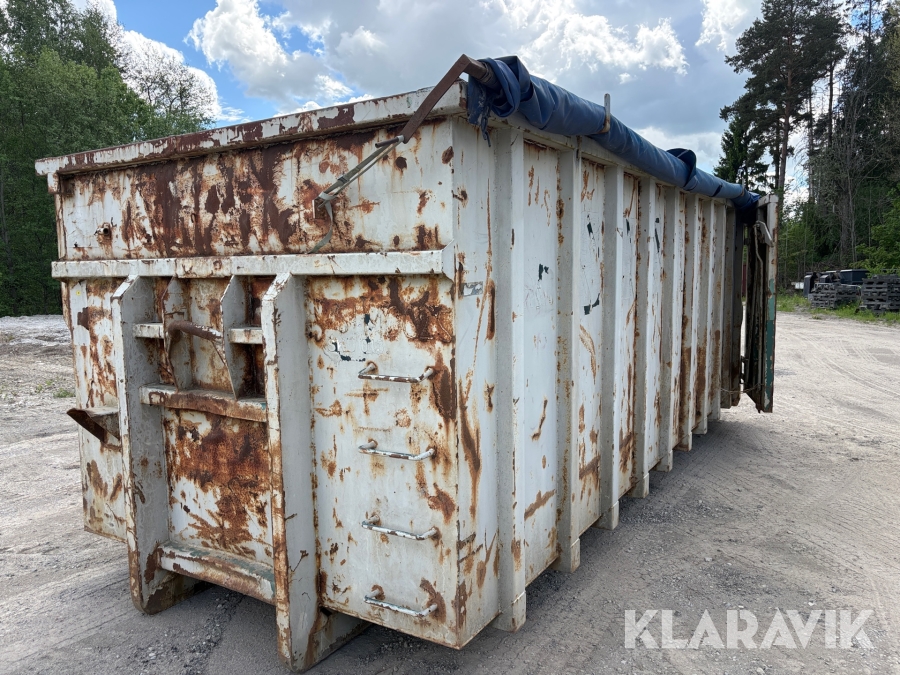 Lastväxlarcontainer 30 kubik med kapell