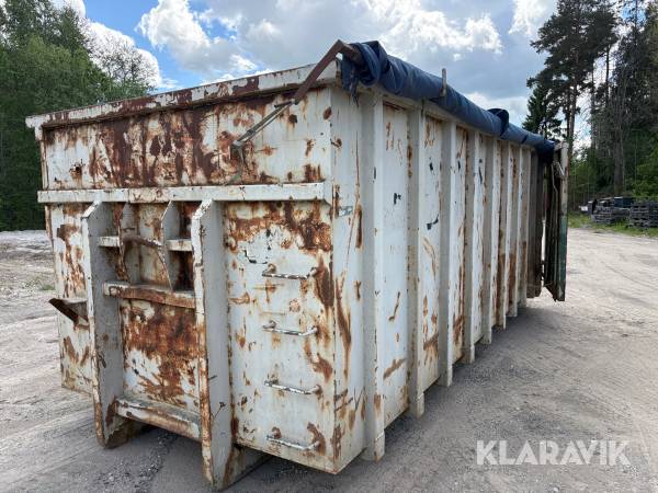 Lastväxlarcontainer 30 kubik med kapell