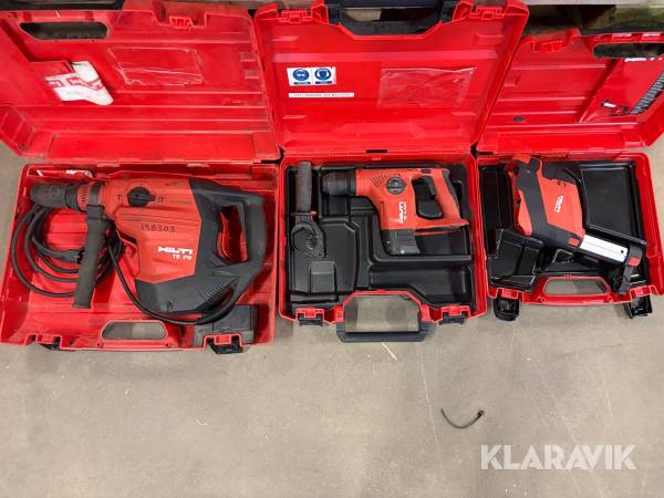Borrhammare 1 st, Kombihammare 1 st, Dammutsug 1 st Hilti 