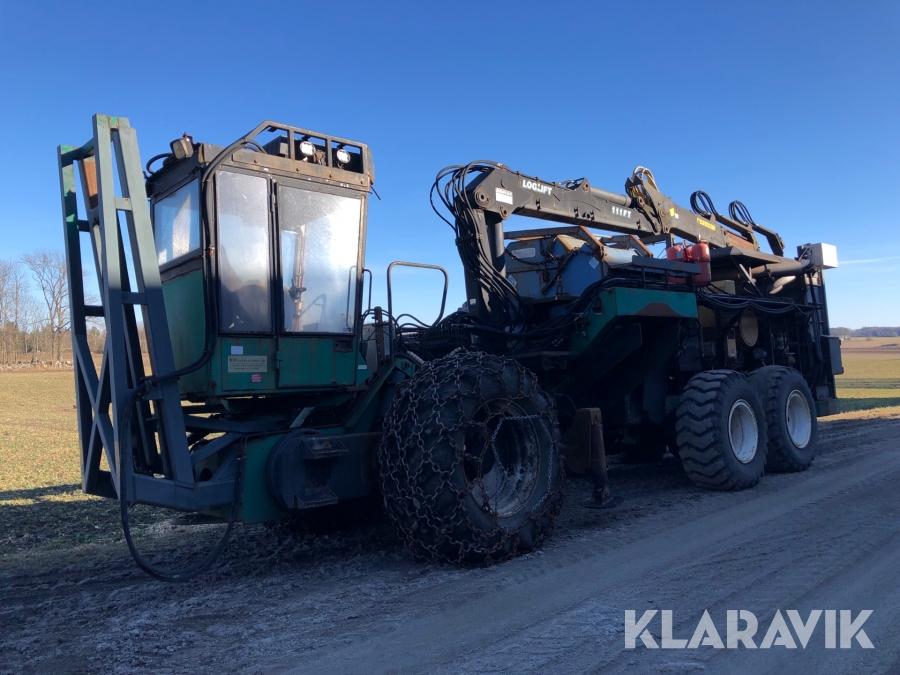 Flishugg Bruks 1500 med transportband och kran
