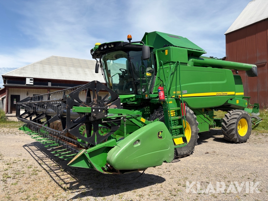 Skördetröska John Deere W550 4WD med 20 fots skärbord och GPS