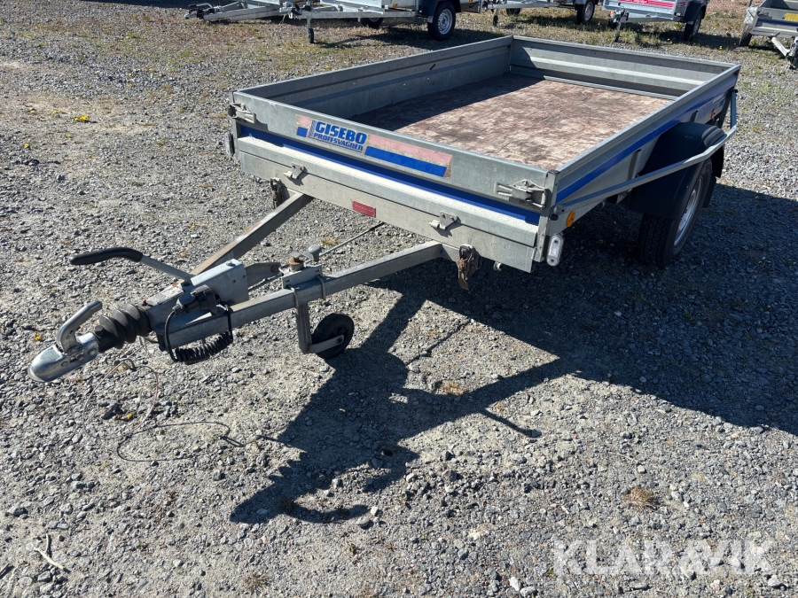 Personbilssläp Gisebo R0900 bromsat / Tippbart