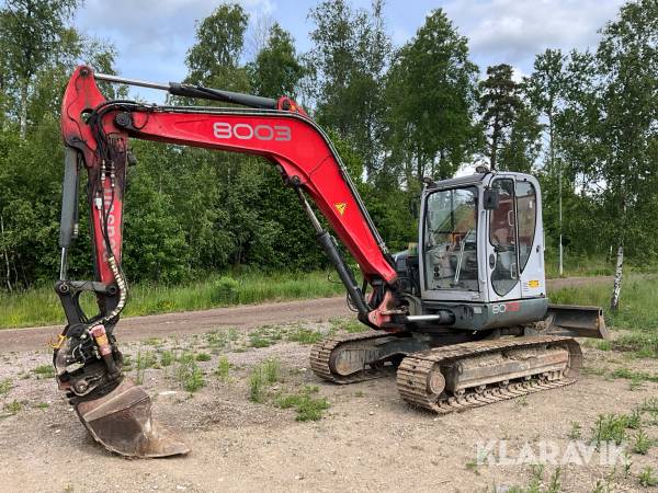 Grävmaskin Neuson 8003 RD med tiltrotator och skopa