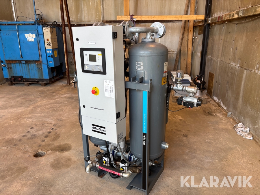 Tryckluftstork Atlas Copco BD 185+ varmregenererad adsorptionstork