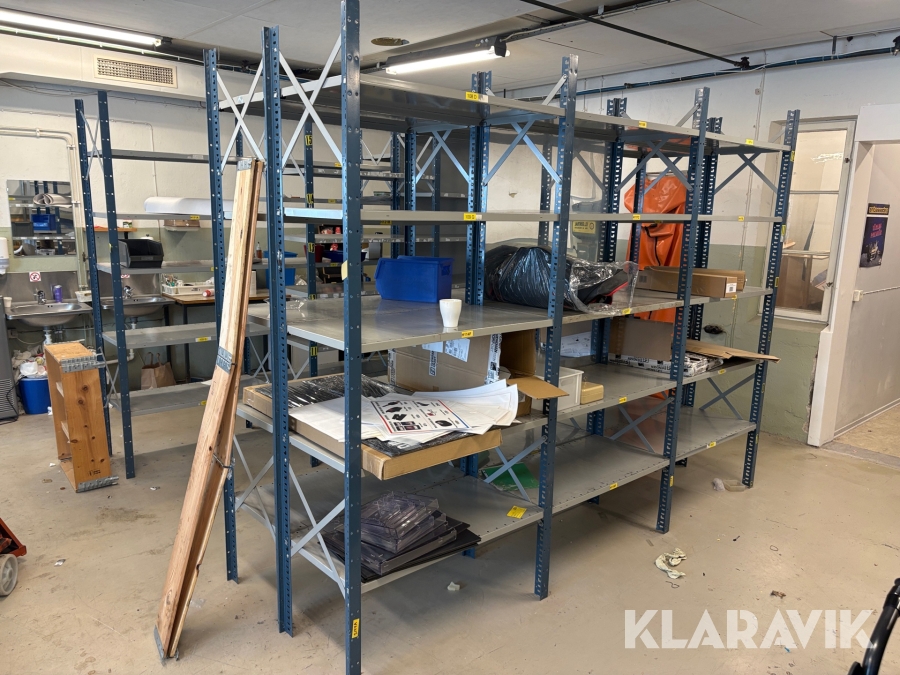 Lagerhyllor 2x3st sektioner