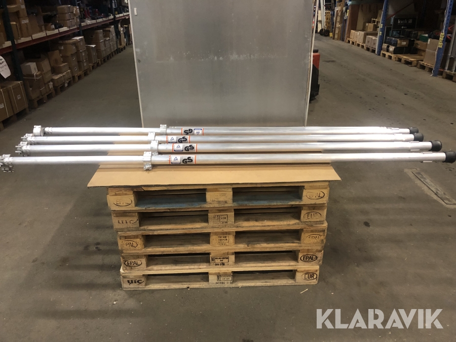 Aluminium stödben 4 stycken