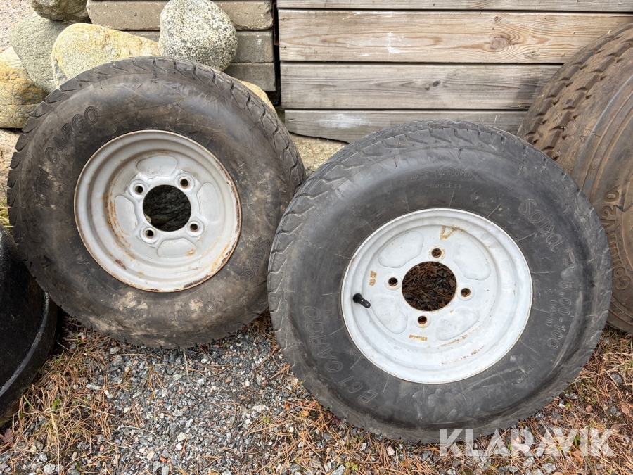 Släpvagnshjul 2 st Sava B61 cargo 5.00-10C