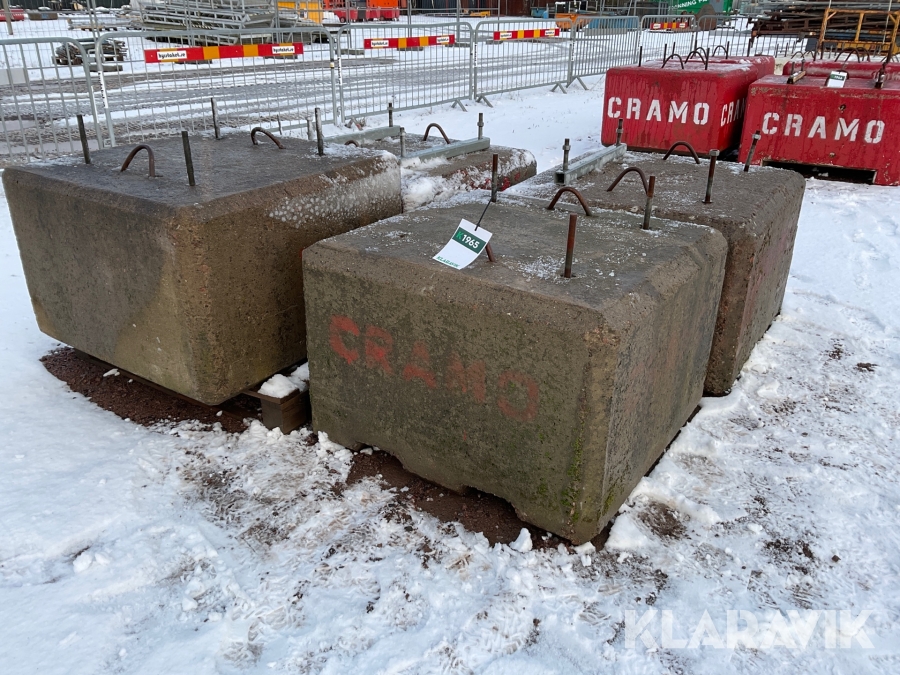 Betongvikter 4 st