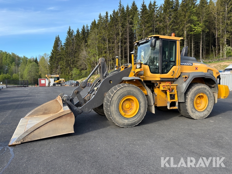 Hjullastare Volvo L120H våg och GPS