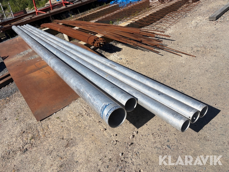 Aluminium rör 5st