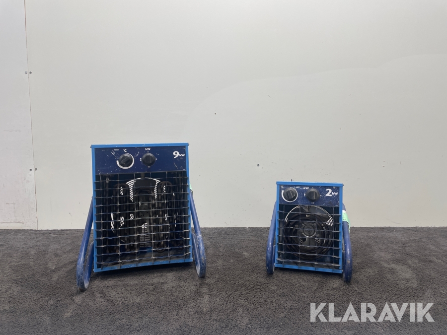 Varmluftsfläktar El-Björn VF9B, VF21A