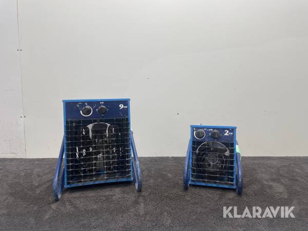 Varmluftsfläktar El-Björn VF9B, VF21A