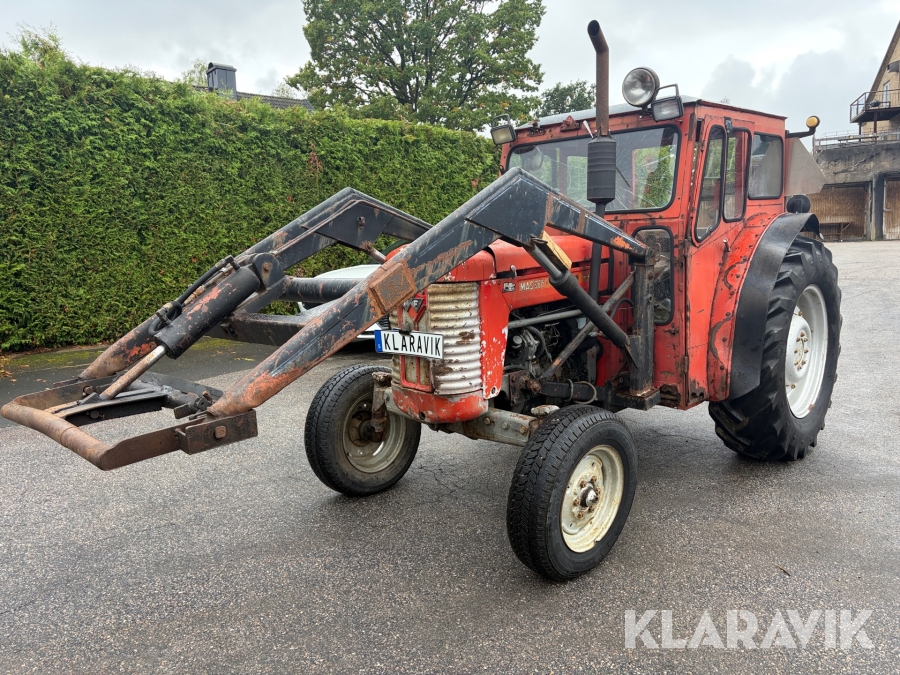 Veterantraktor med lastare Massey Ferguson 65