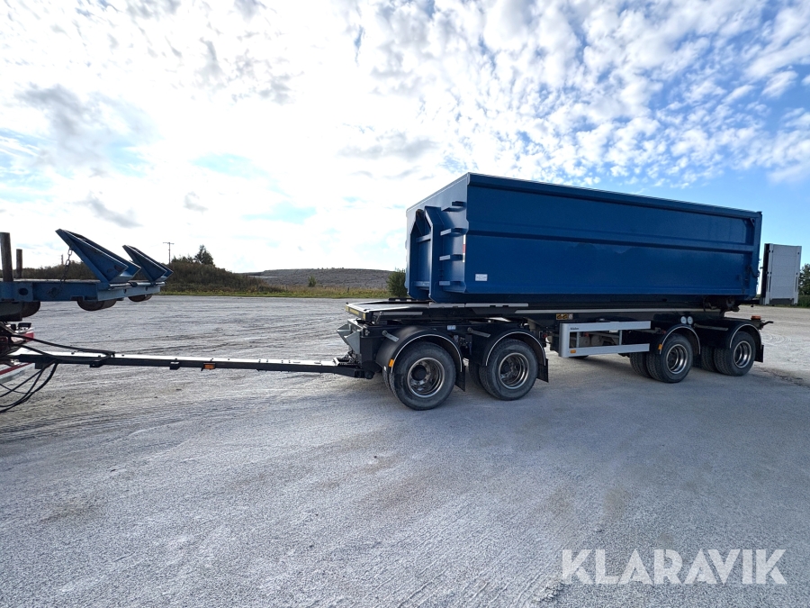 Lastväxlarsläp Kilafors Med tipp samt Lastväxlarflak 25kbm