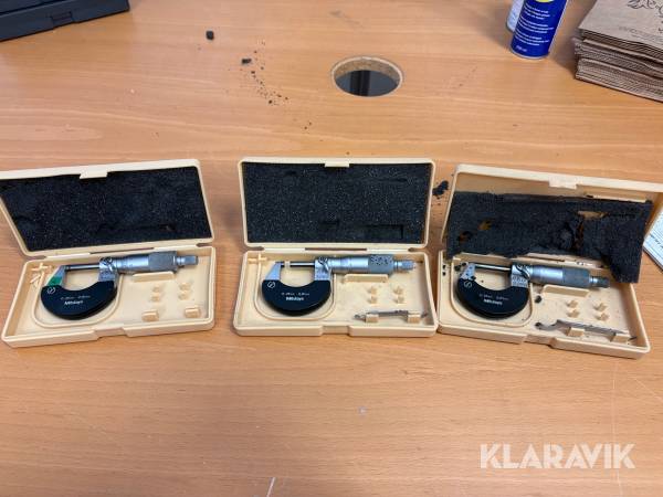 3st mikrometer Mitutoyo 0-25mm
