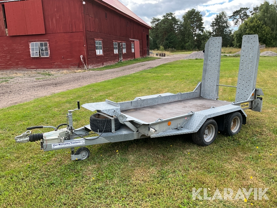 Maskinsläp Ifor Williams 1400kg