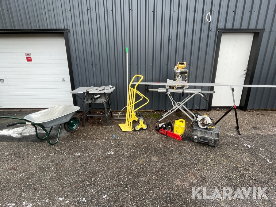 Kap/gersåg, bordsåg med mera DeWalt m.fl.