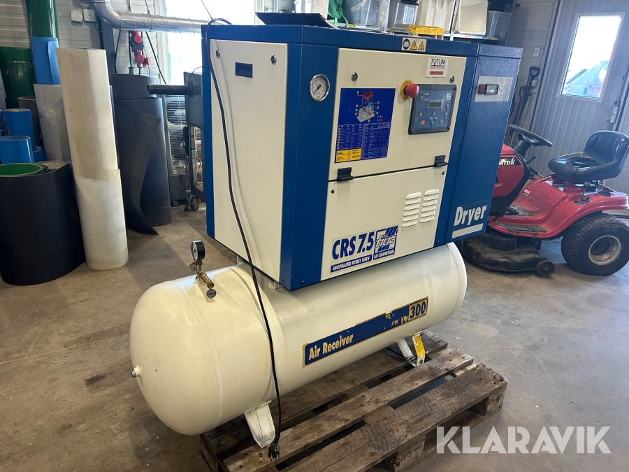 Skruvkompressor Fiac CRS 750 med kyltork