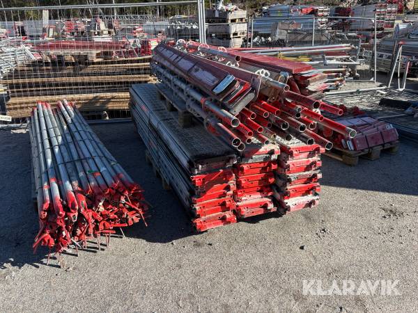 Ställningsmaterial Layher med flera Scaffold 105m2