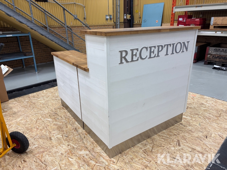 Receptionsdisk med belysning