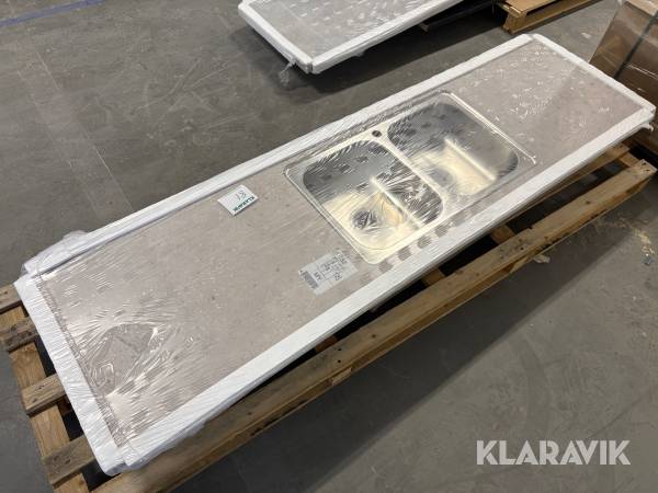 Bänkskiva med nedsänkt ho Marbodal 1st pall