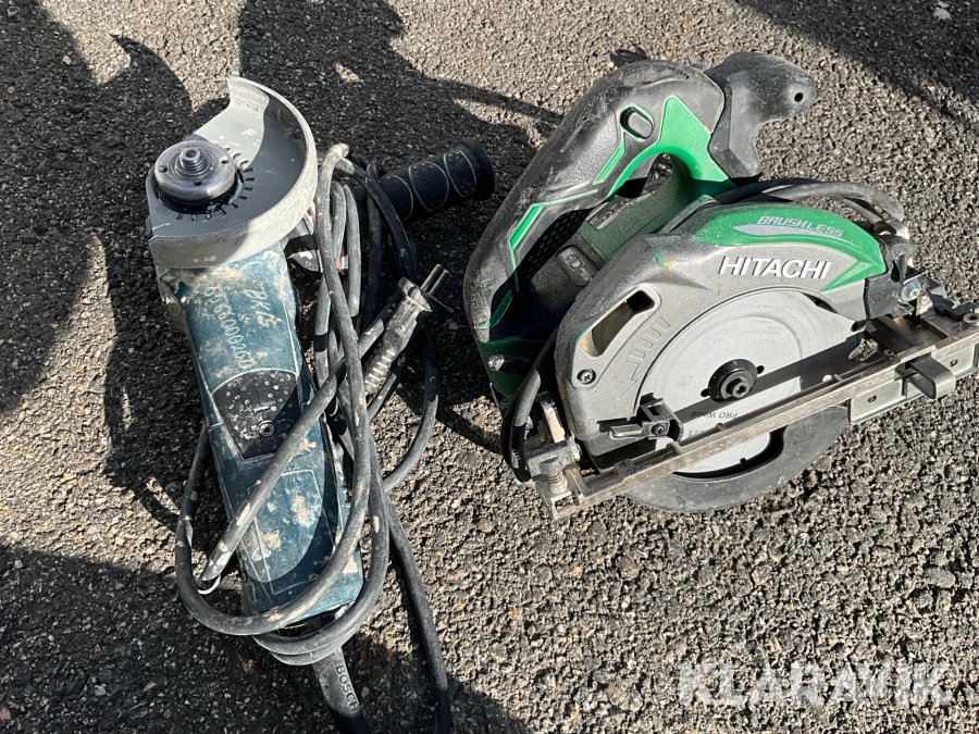 Handverktyg klingsåg Hitachi C 6MEY & kapmaskin Bosch