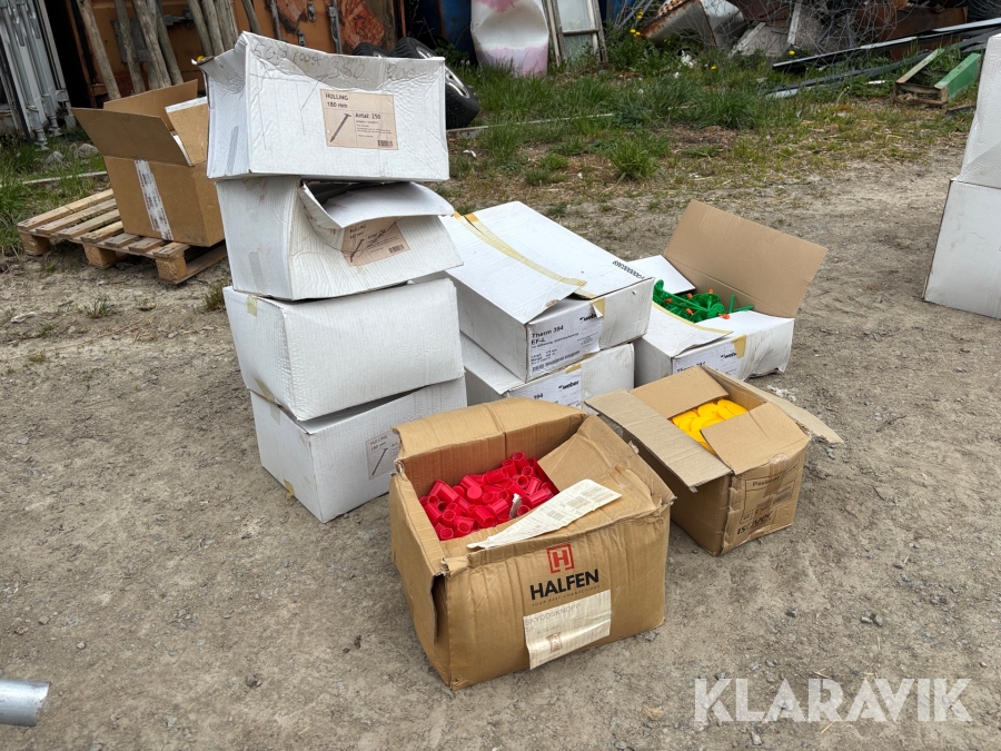 Hullingar, plastbrickor och skyddsknopp