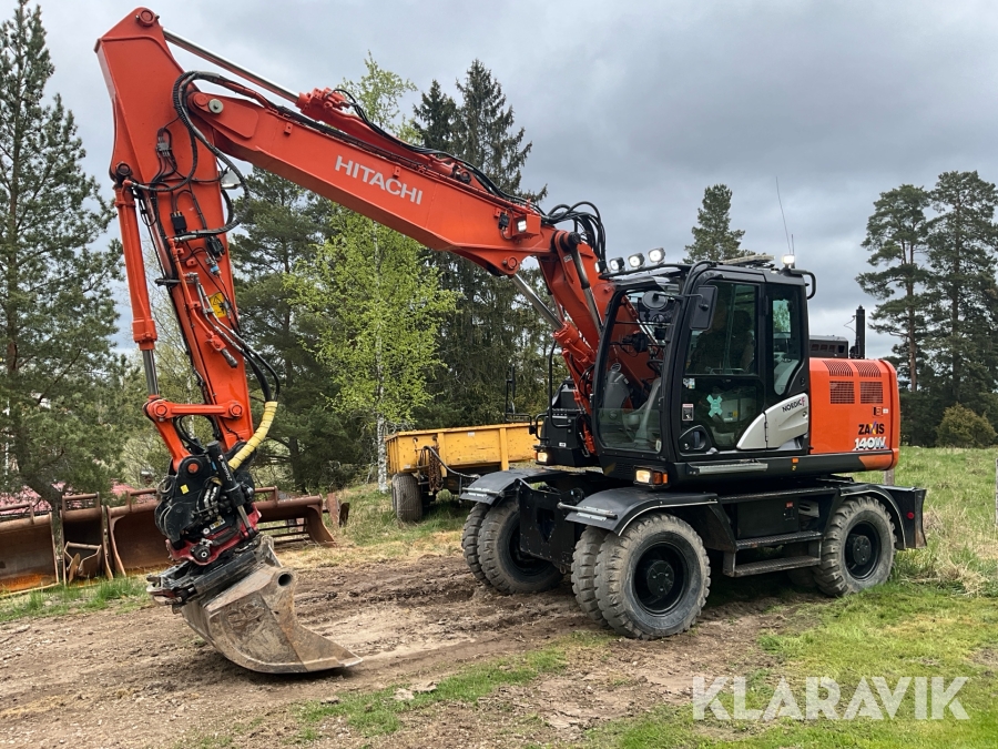 Grävmaskin Hitachi ZX140W-6 med redskap